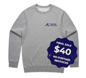 Adelaide University Crew Neck in Grey Marle