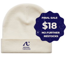 Adelaide University Cuff Beanie in Limestone