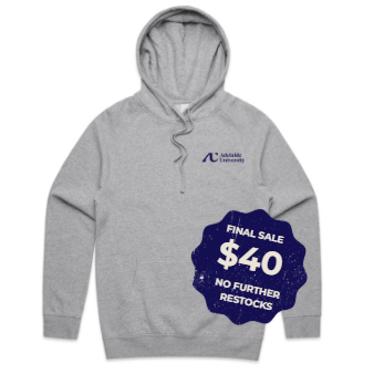 Adelaide University Essential Hoodie (Grey Marle)