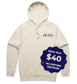 Adelaide University Essential Hoodie (Limestone)