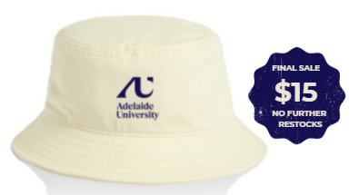 Adelaide University Bucket Hat in Cream