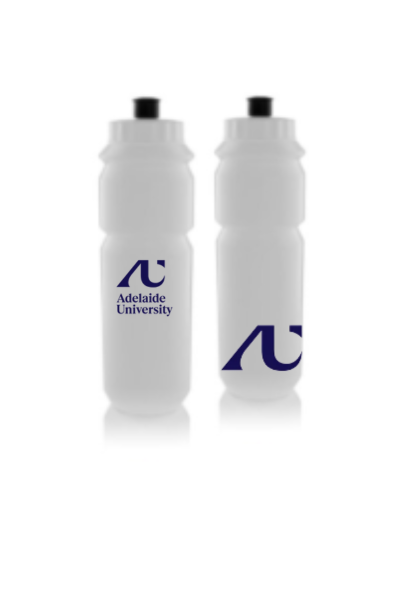 Adelaide University Basics Drink Bottle (White)